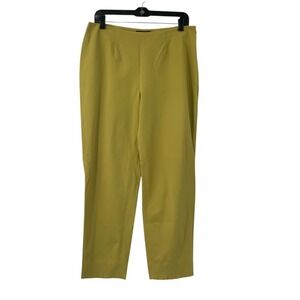 Piazza Sempione Audrey Capri Pants Cotton Stretch Cropped Green Size IT/48/US 12